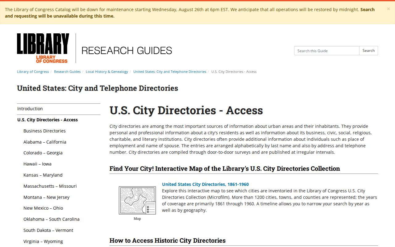 Library of Congress guide to historical Rolling Meadows listings