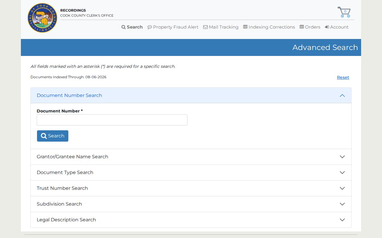 Rolling Meadows previous residents advanced grantor and grantee search