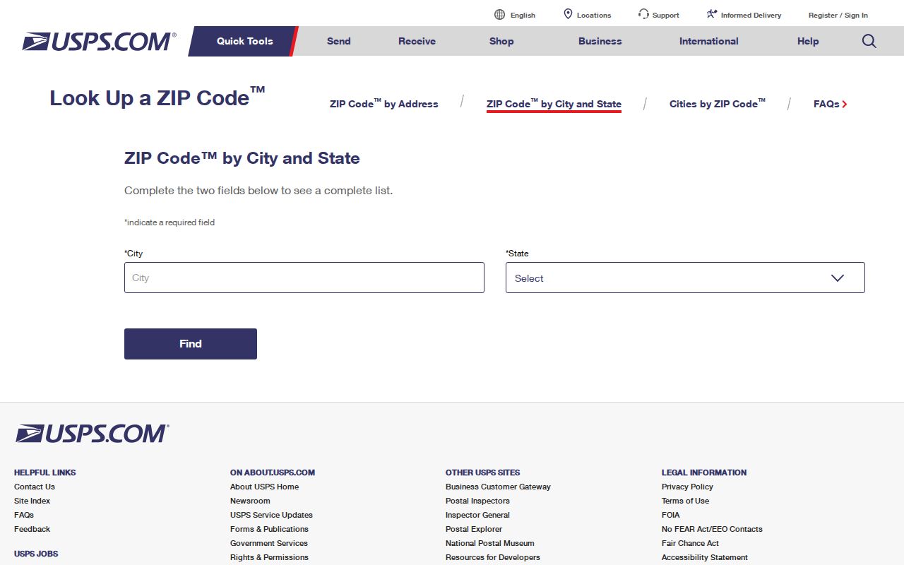 USPS address lookup for checking a Rolling Meadows mailing address